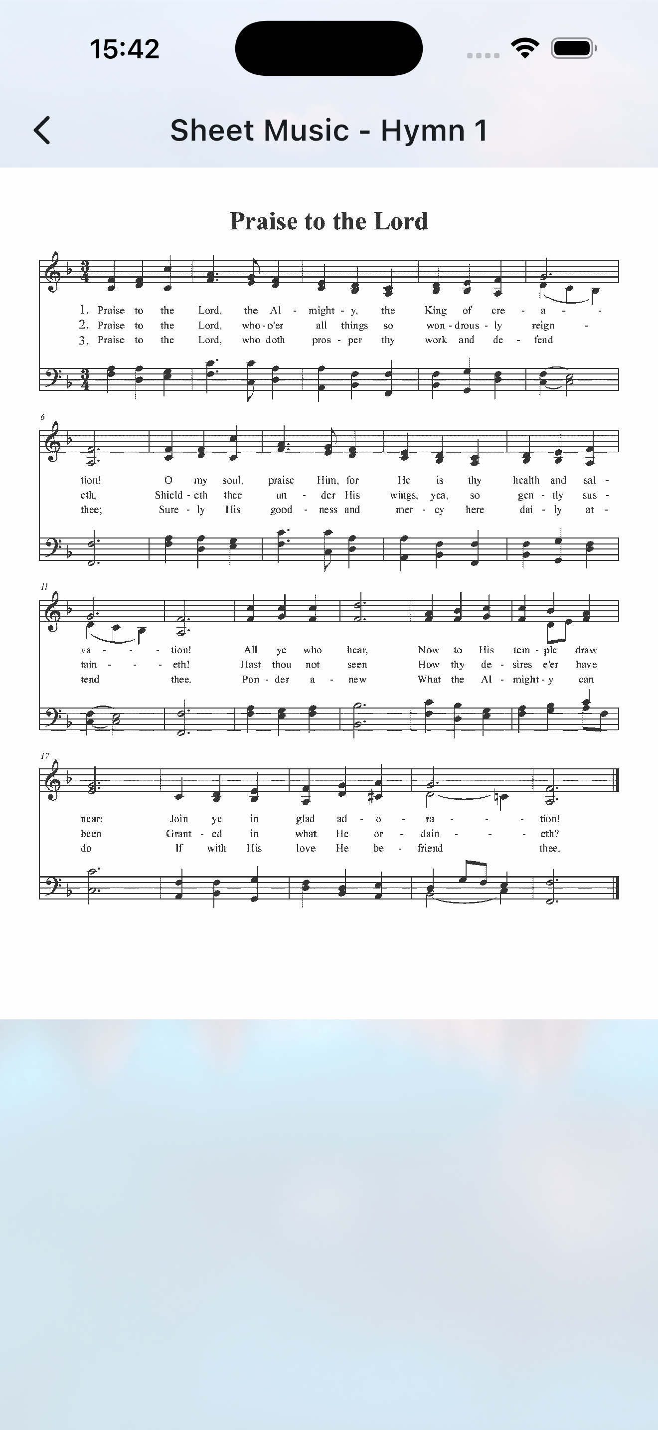 Sheet music